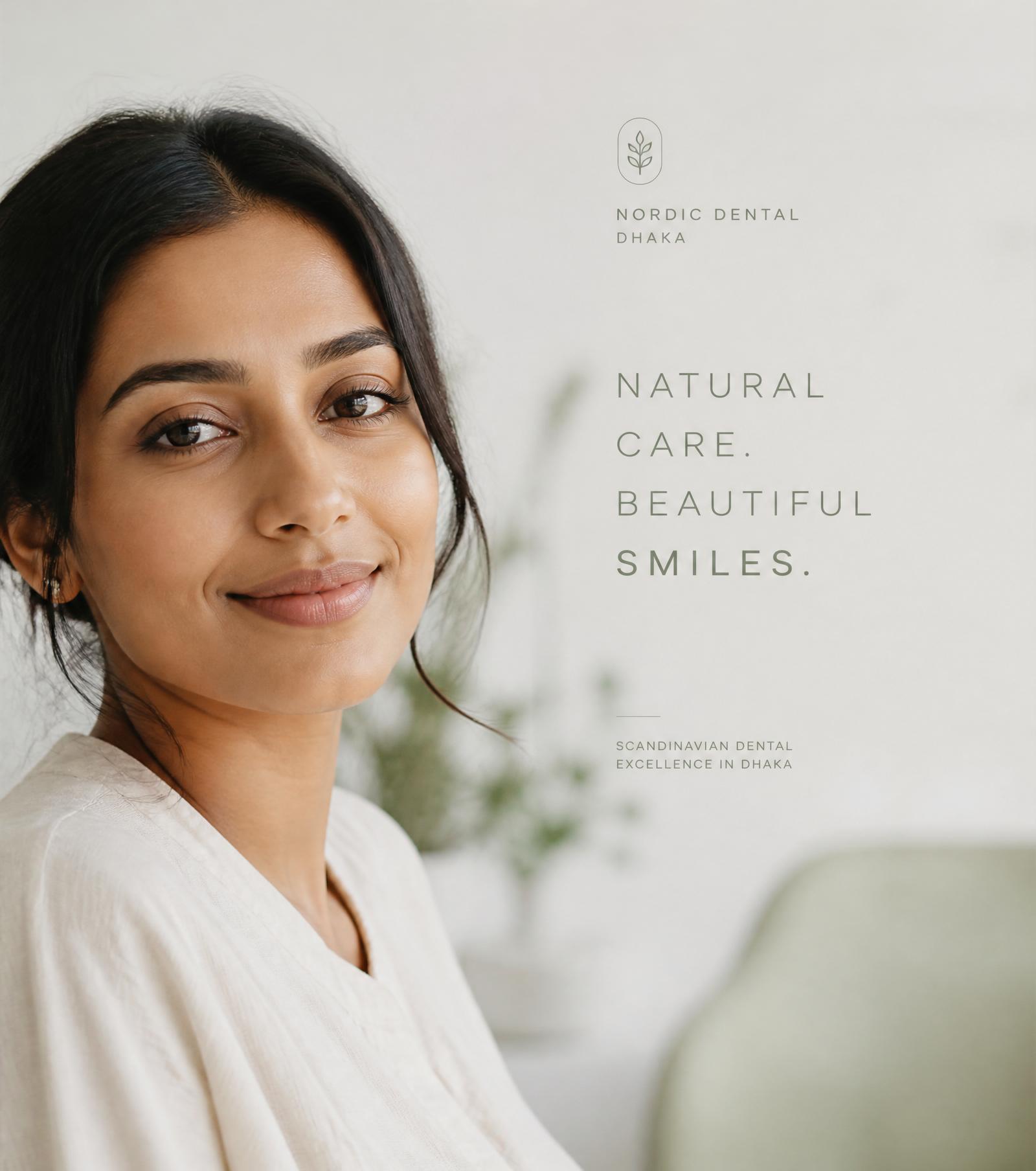 Patient smiling at Nordic Smile Dental Care Dhaka